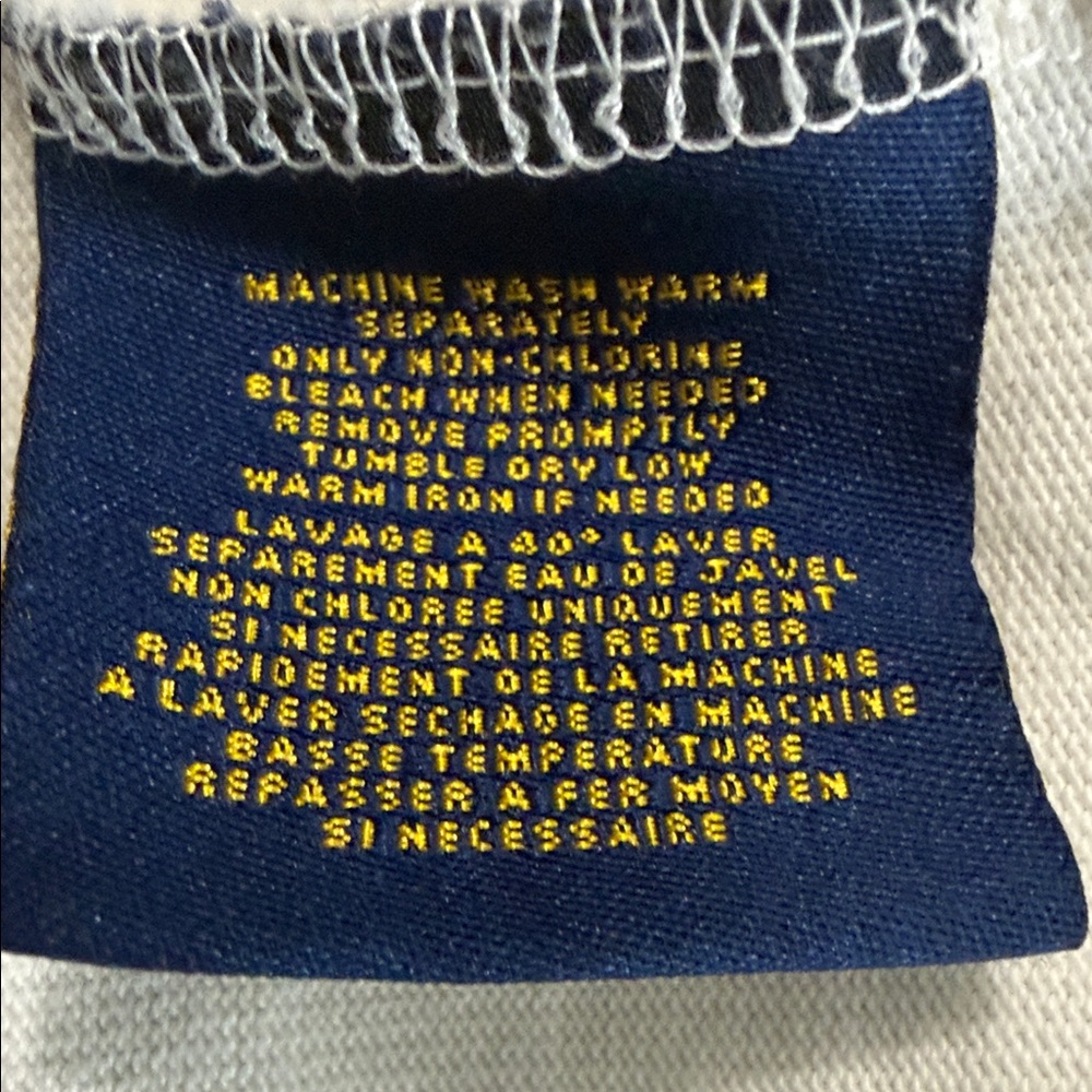 Rugby Ralph Lauren Black and White Striped Casual Button-Down Shirt - Picture 7 of 8